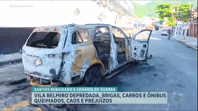 Vídeo: Após rebaixamento do Santos, torcedores destroem carros e depredam ônibus no litoral paulista
