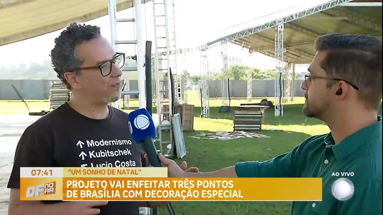 Vídeo: Projeto vai enfeitar três pontos de Brasília com decoração especial