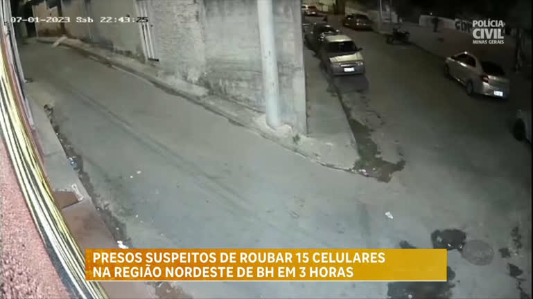 Vídeo: Polícia prende três homens suspeitos de assaltos em bairros de Belo Horizonte