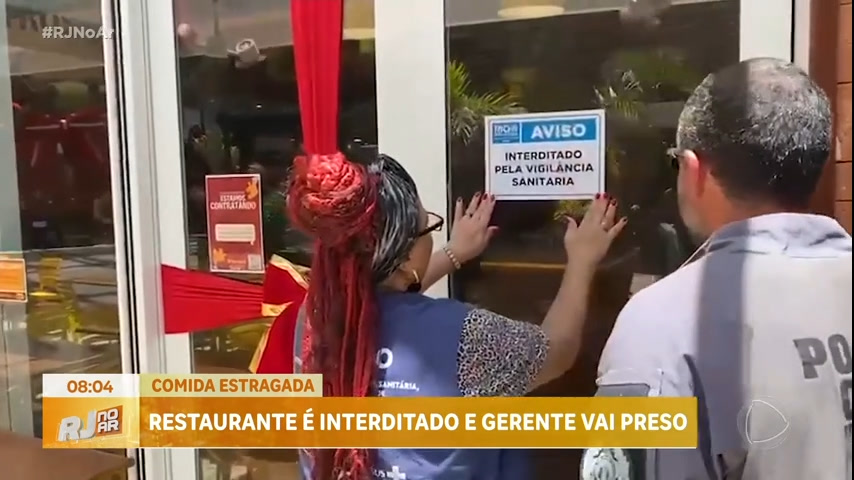 Vídeo: Vigilância Sanitária encontra 100 kg de comida estragada em restaurante do Rio