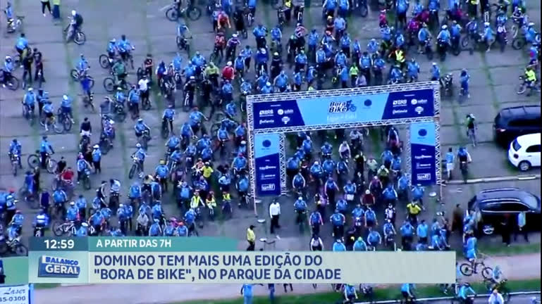 Vídeo: Parque da Cidade recebe nova edição do Bora de Bike neste domingo