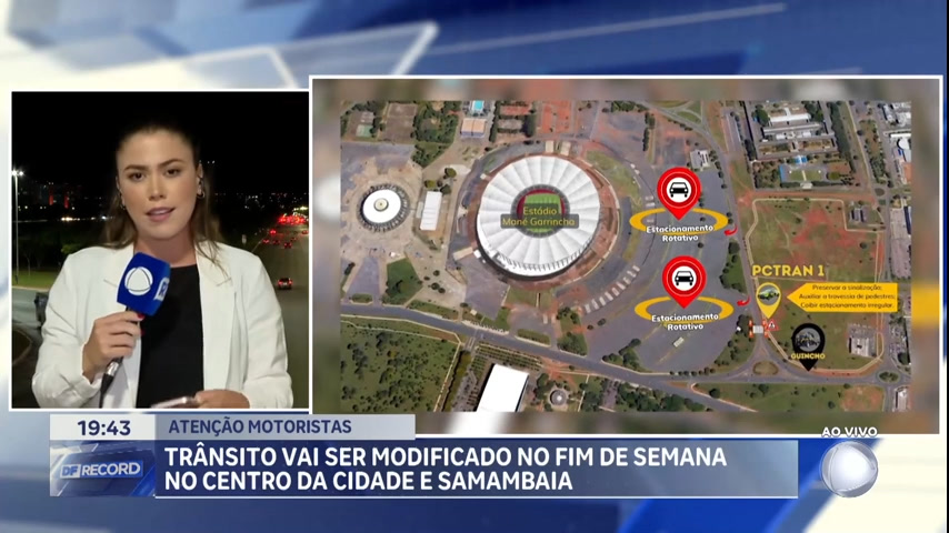 Vídeo: Trânsito vai ser modificado no fim de semana no centro de Brasília