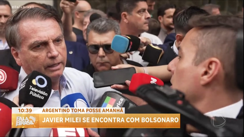 Vídeo: Javier Milei se encontra com Bolsonaro antes de assumir presidência da Argentina