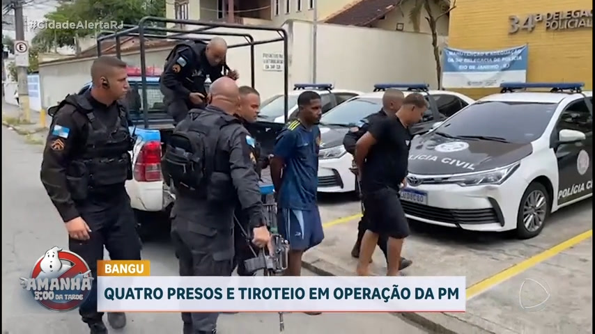 Vídeo: Quatro homens são presos durante operação na Vila Aliança (RJ)