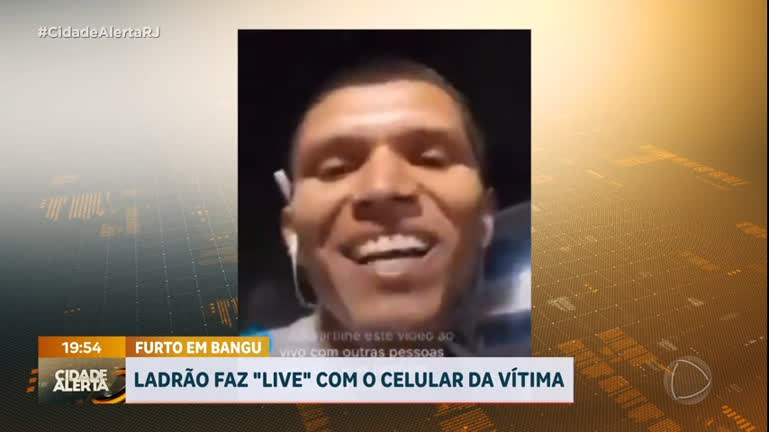 Vídeo: Homem furta celular e faz transmissão ao vivo com o aparelho da vítima no Rio