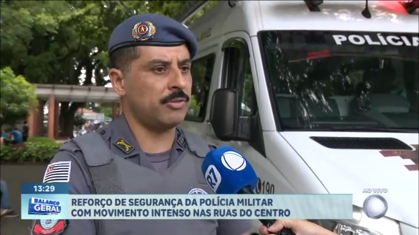 Vídeo: Reforço policial nas ruas de São José dos Campos
