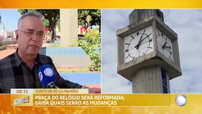 Vídeo: Praça do Relógio será reformada; saiba quais serão as mudanças