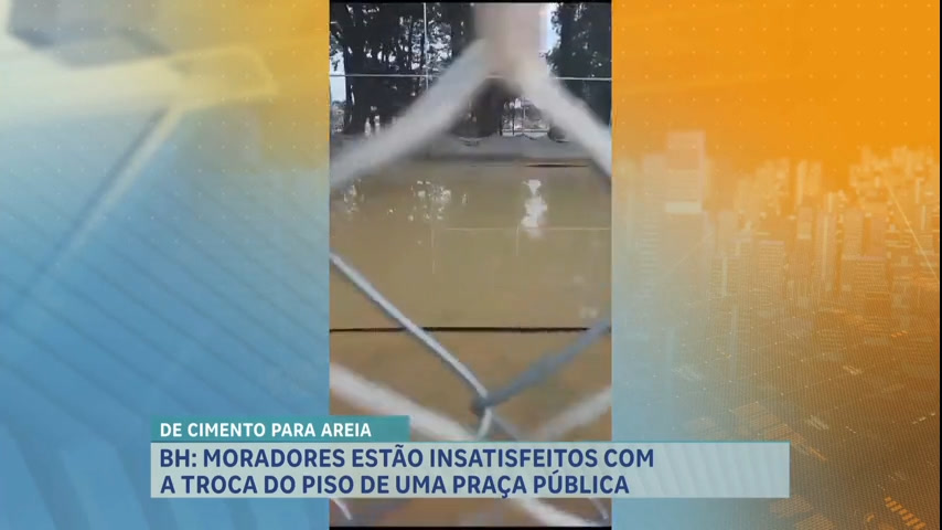 Reforma de quadra com dinheiro público vira dor de cabeça para moradores em BH