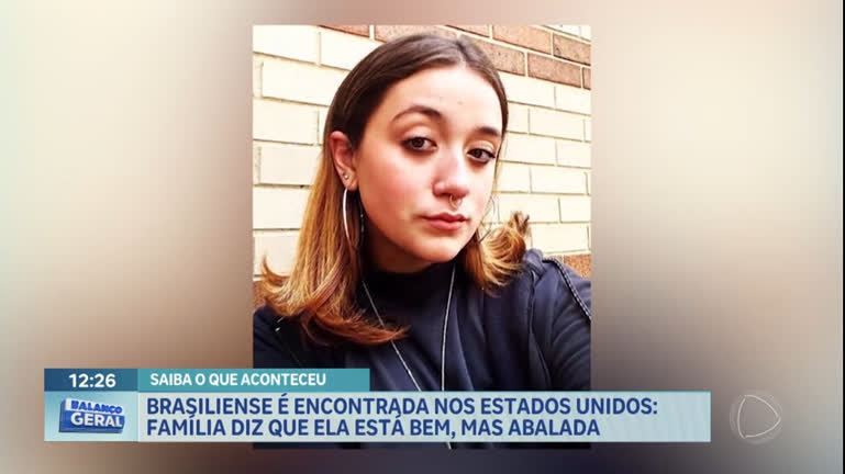 Vídeo: Brasileira que ficou desaparecida nos EUA é encontrada pela polícia, diz família