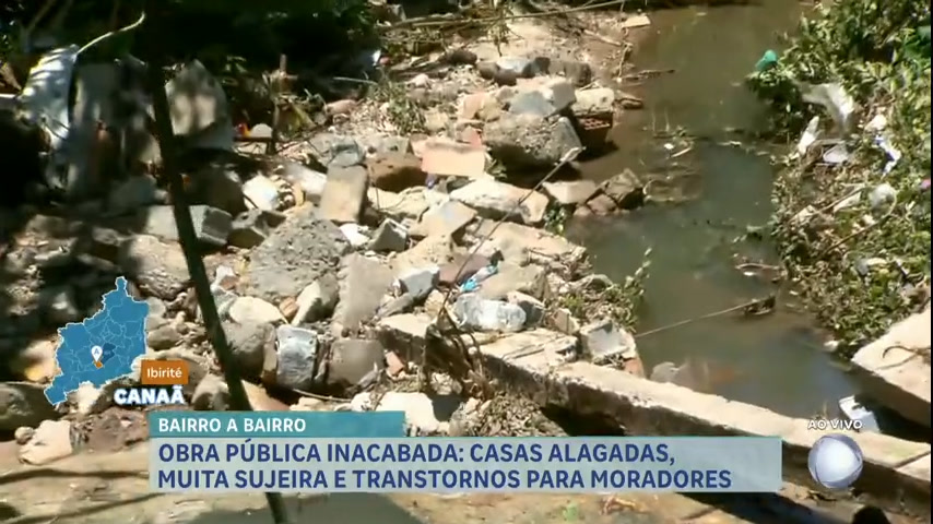 Vídeo: Bairro a Bairro: moradores denunciam obras públicas inacabadas em Ibirité (MG)