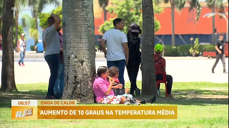 Vídeo: Onda de calor chega ao Rio com temperaturas acima de 40 °C