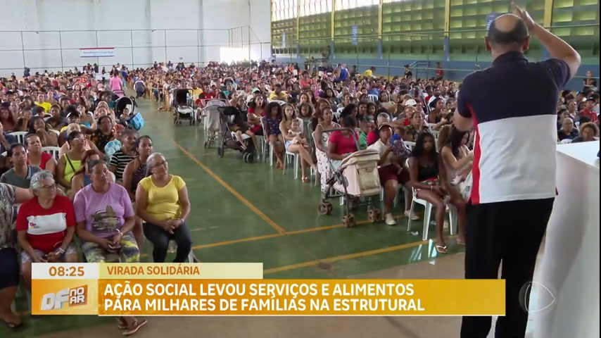 Vídeo: Ação social levou serviços e alimentos para milhares de famílias na Estrutural