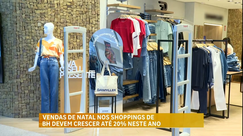 Vídeo: Movimento nos shoppings em BH aumenta próximo ao Natal