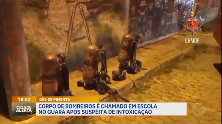 Vídeo: Bombeiros são chamados em escola no Guará após suspeita de intoxicação