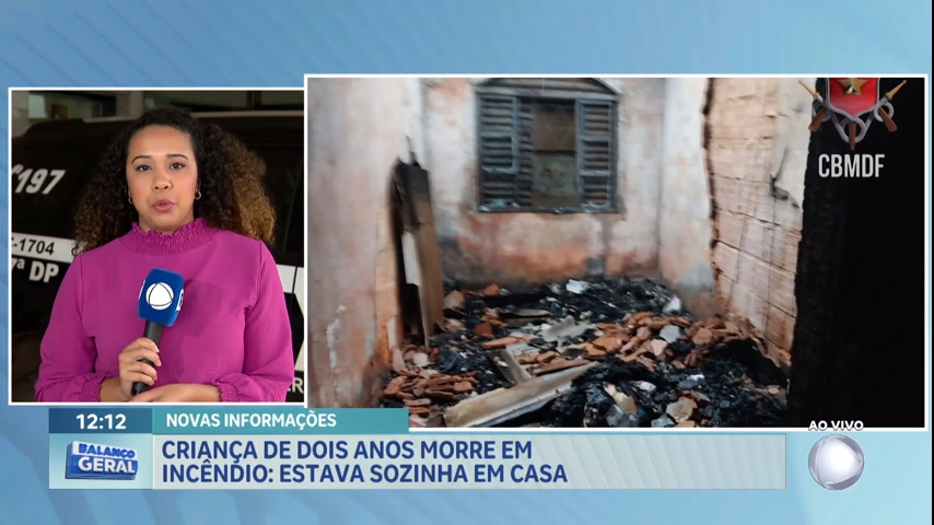 Vídeo: Criança de 2 anos morre carbonizada após incêndio atingir casa em Taguatinga (DF)
