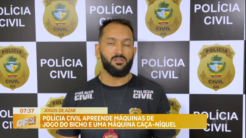 Vídeo: Polícia Civil de Goiás apreende máquinas de jogo do bicho e de caça-níquel