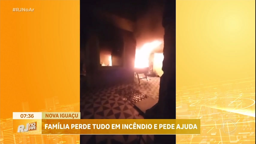 Vídeo: Policia investiga incêndio em residência na Baixada Fluminense