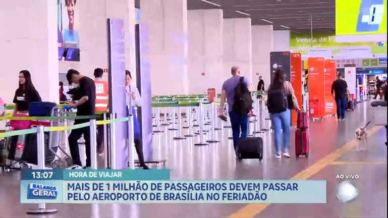 Vídeo: Mais de 1 milhão de passageiros devem passar pelo aeroporto no feriado