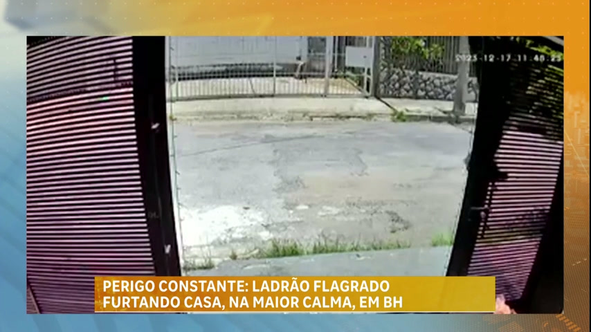 Vídeo: Ladrão que se passa por morador de rua preocupa moradores do bairro Caiçaras, em BH