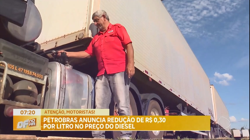 Vídeo: Petrobras anuncia redução de R$ 0,30 por litro no preço do diesel