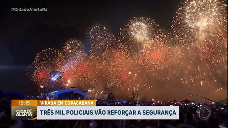 Vídeo: Polícia Militar prepara esquema especial para o Réveillon de Copacabana