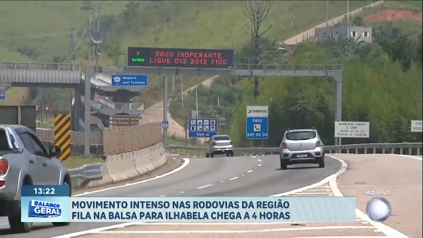 Vídeo: Veja o movimento das estradas que cortam o Vale do Paraíba