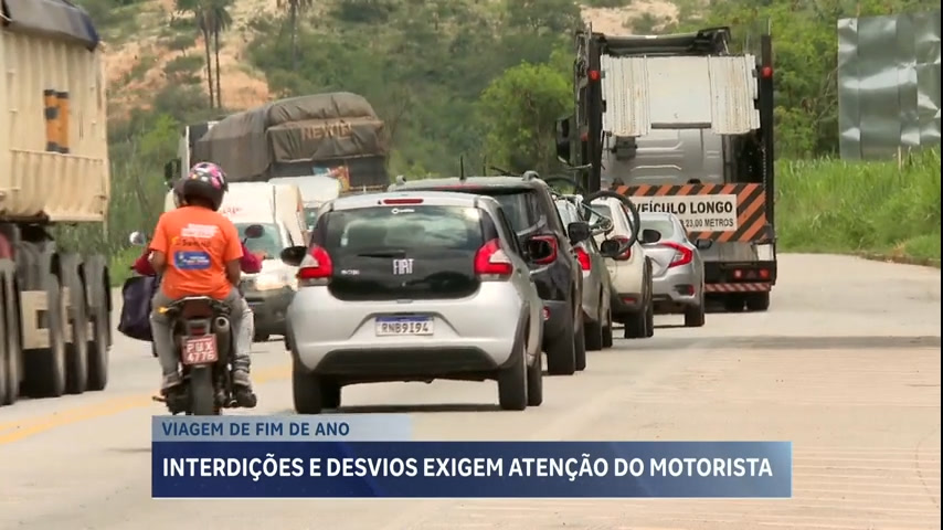 Vídeo: Rodovias tem grande movimentação para o fim de ano em MG