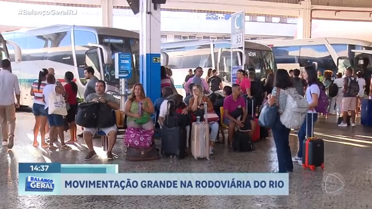 Vídeo: Rodoviária do Rio espera movimento de mais de 30 mil passageiros durante o Réveillon