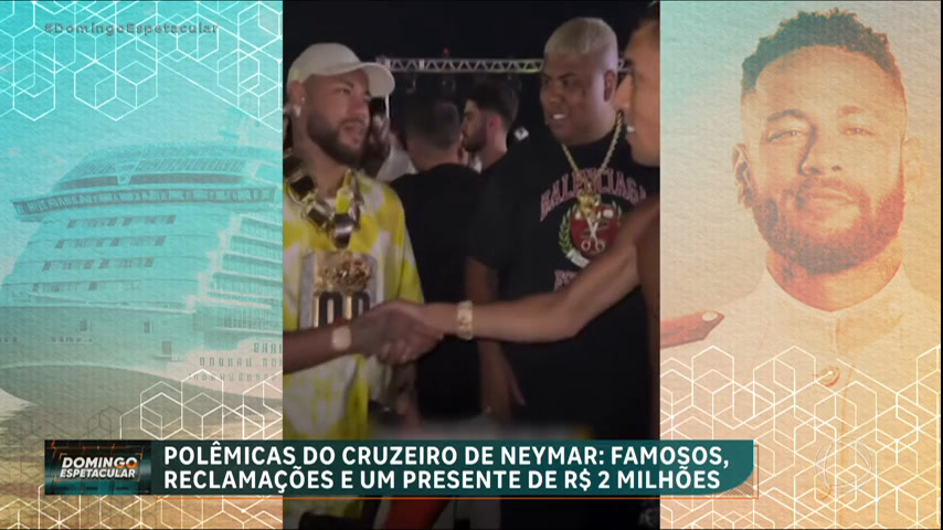 Vídeo: Neymar promove cruzeiro com direito a cassino e festas até de madrugada