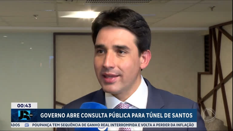 Vídeo: Ministério de Portos e Aeroportos abre consulta pública para Túnel de Santos