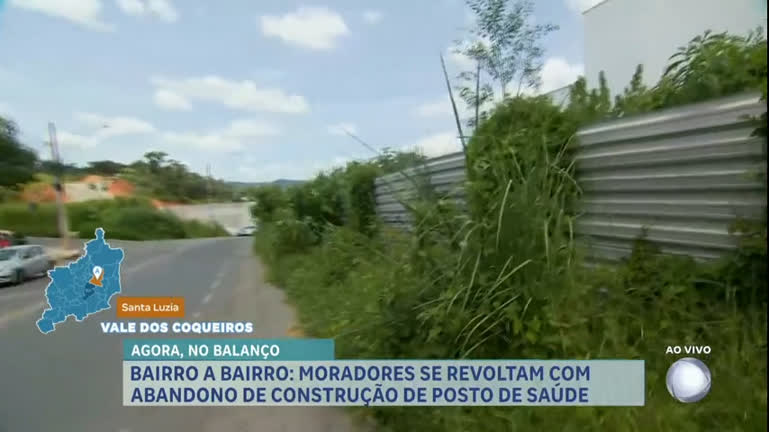 Vídeo: Bairro a Bairro: moradores reclamam de construção abandonada pela prefeitura em MG