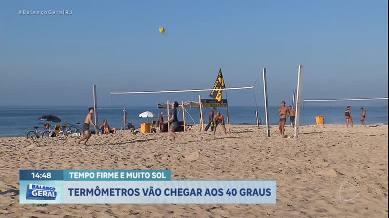 Vídeo: Temperatura deve chegar aos 40 °C no Rio de Janeiro no último fim de semana do verão