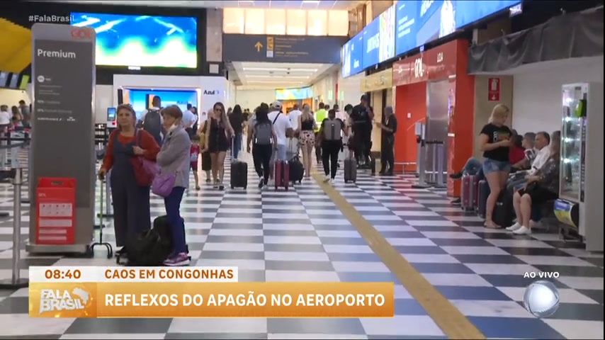 Vídeo: Após apagão na torre de controle, aeroporto de Congonhas opera neste sábado (16)