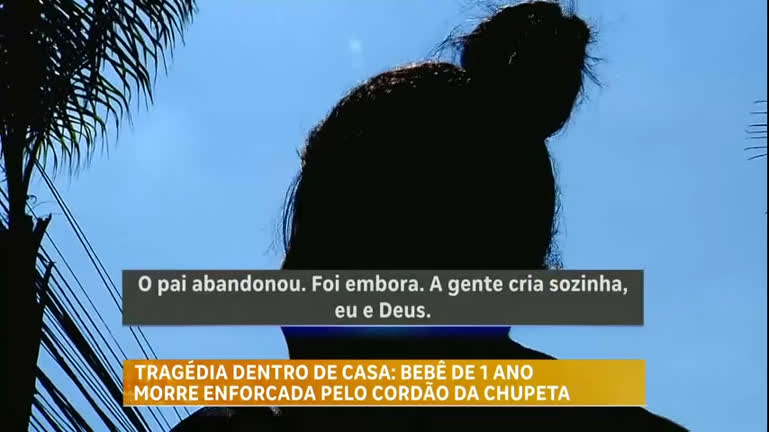 Vídeo: "Sofrimento", diz mãe da bebê que morreu enforcada com cordão de bico em Belo Horizonte