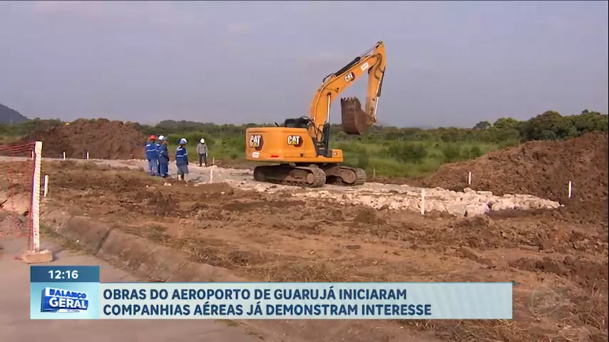 Vídeo: Obras no aeroporto de Guarujá iniciaram
