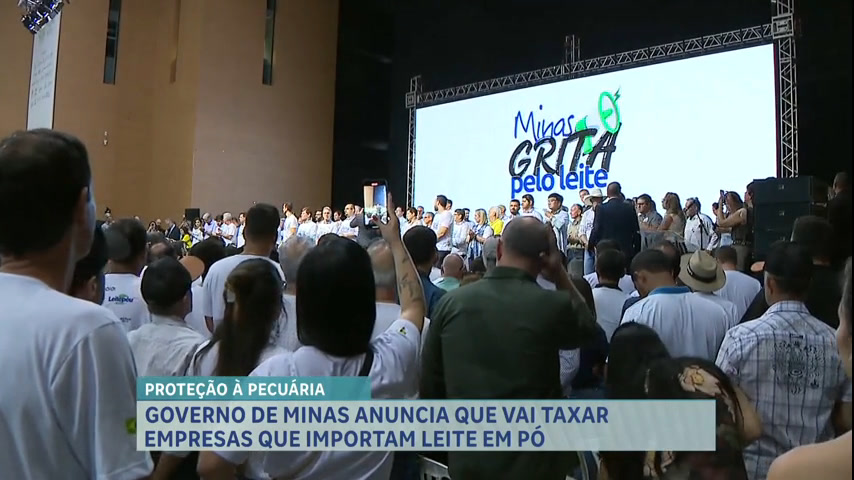 Vídeo: Governo de Minas anuncia aumento de impostos para importadores de leite em pó