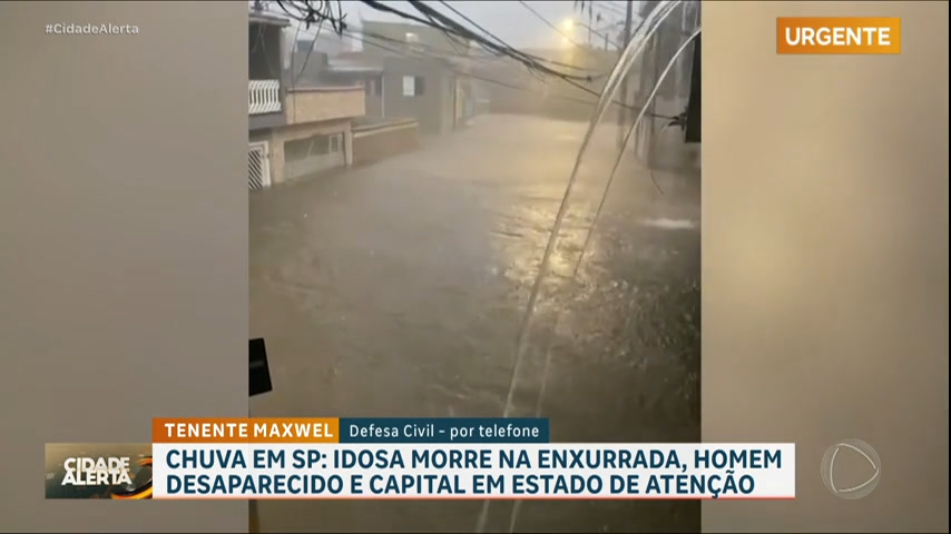 Vídeo: Tenente da Defesa Civil alerta para mais chuva em São Paulo nas próximas horas