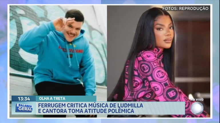 Vídeo: Ludmilla bloqueia Ferrugem após críticas sobre música