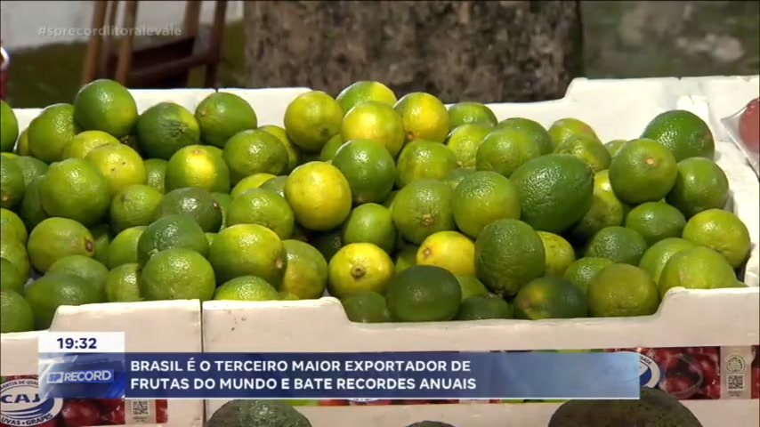 Vídeo: Brasil é o terceiro maior exportador de frutas do mundo