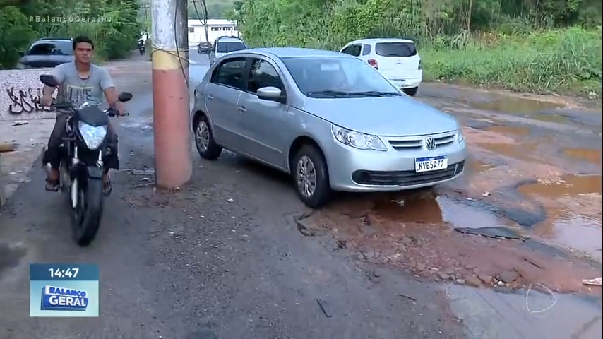 Vídeo: Motoristas de Belford Roxo (RJ) reclamam das péssimas condições de uma das principais vias da região