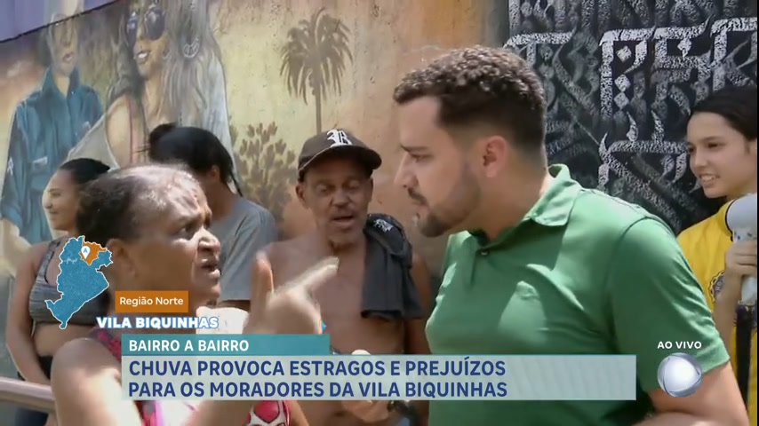 Vídeo: Bairro a Bairro: moradores passam aperto devido à temporal na Vila Biquinhas, em BH