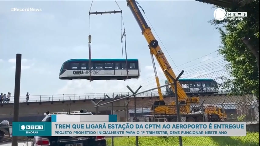 Vídeo: Primeiro trem que liga a CPTM com o Aeroporto de Guarulhos é entregue