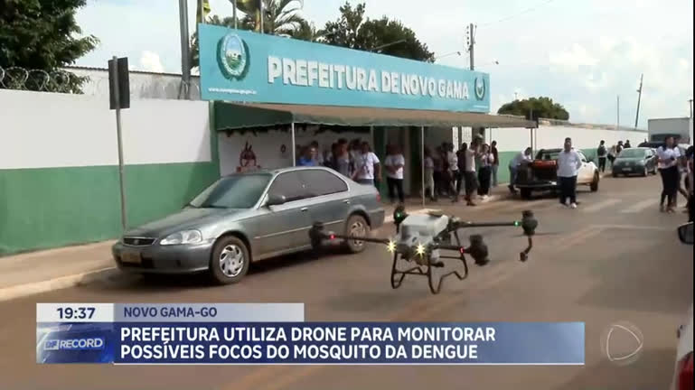 Vídeo: Prefeitura do Novo Gama usa drone para monitorar possíveis focos da dengue