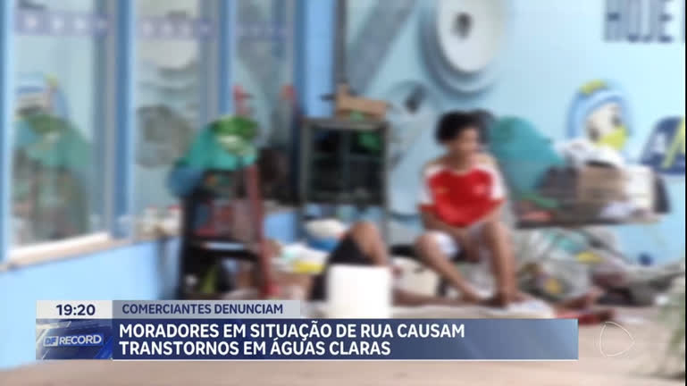 Vídeo: Moradores afirmam que pessoas em situação de rua causam transtornos em Águas Claras