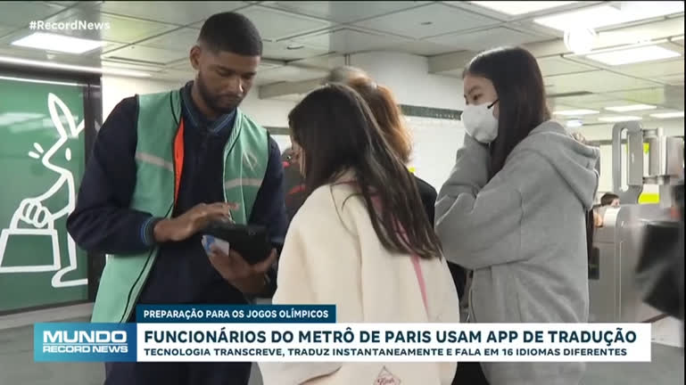 Vídeo: Metrô de Paris desenvolve aplicativo de tradução simultânea para ser usado nas Olimpíadas