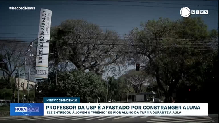 Vídeo: Professor da USP é afastado após 'premiar' pior aluna da turma