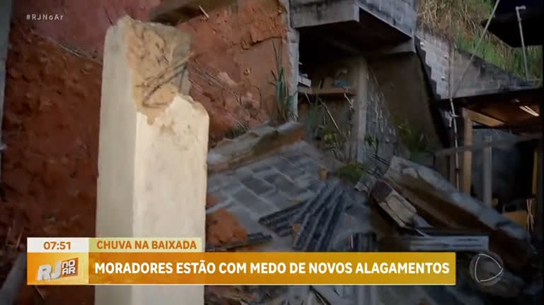 Vídeo: RJ: Moradores sofrem com prejuízos da chuva na Baixada Fluminense