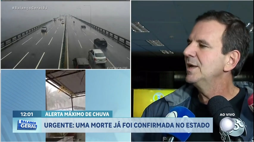 Vídeo: Prefeito do Rio pede para a população ficar atenta às sirenes nas áreas de risco