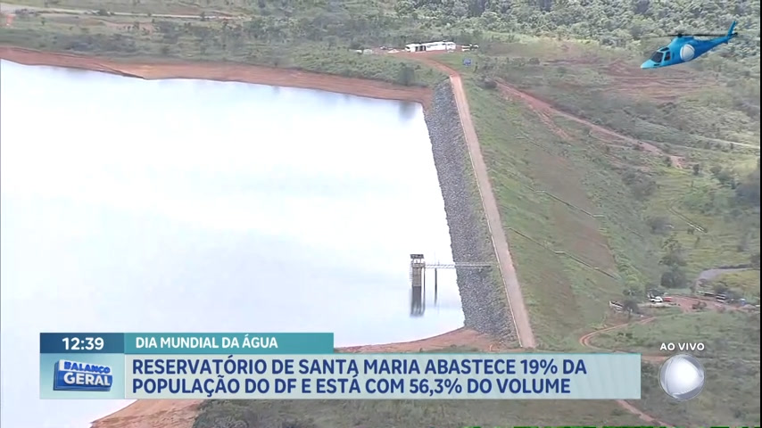 Vídeo: Reservatório de Santa Maria está com 56,3% do volume de água
