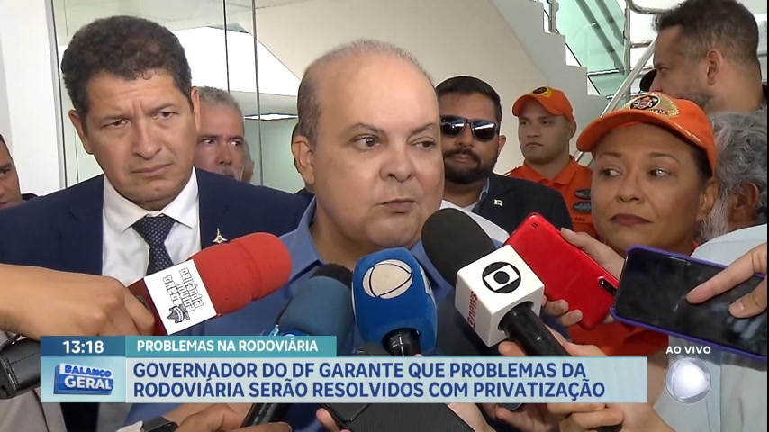 Vídeo: 'Problemas da rodoviária serão resolvidos com privatização', garante Ibaneis